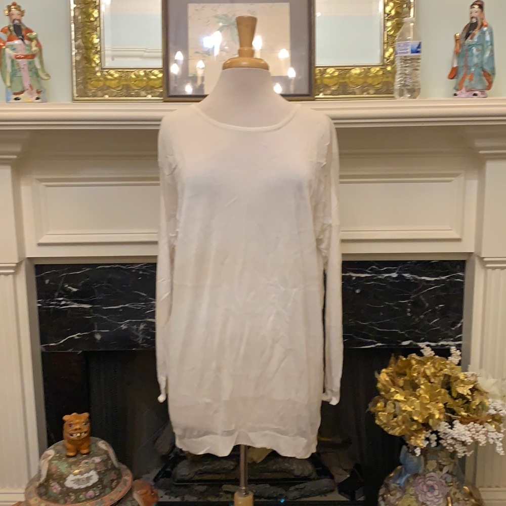 NWT MNG cream light weight tunic sweater - Picture 1 of 6